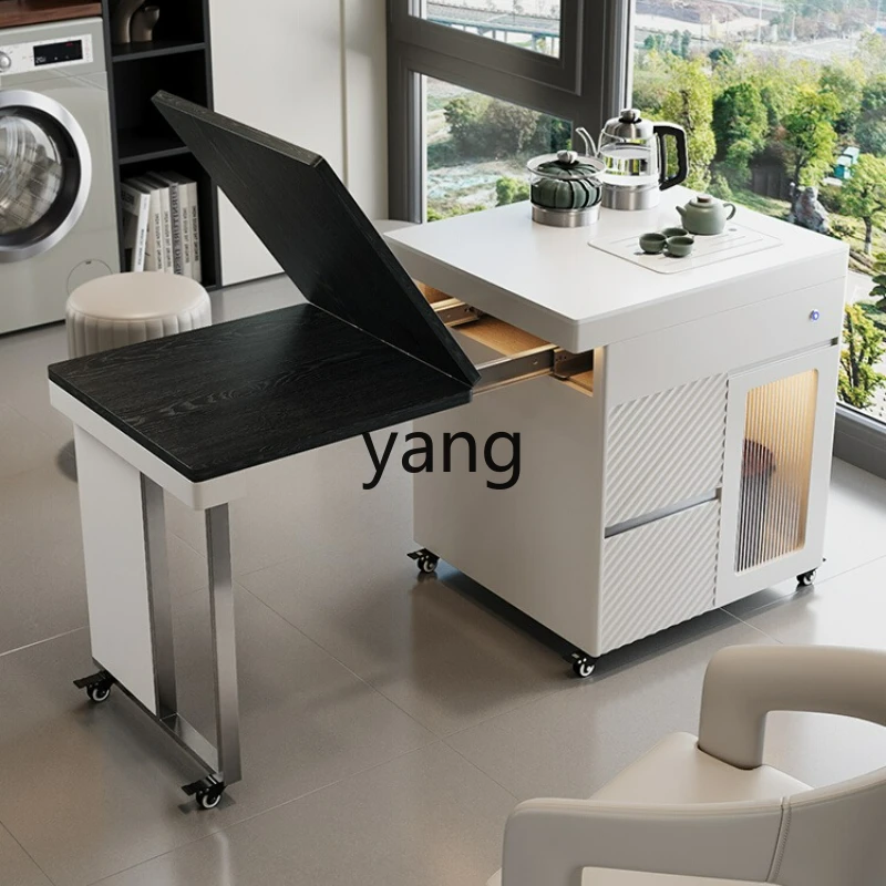 

LTT mobile tea table living room home balcony small tea table telescopic folding tea table