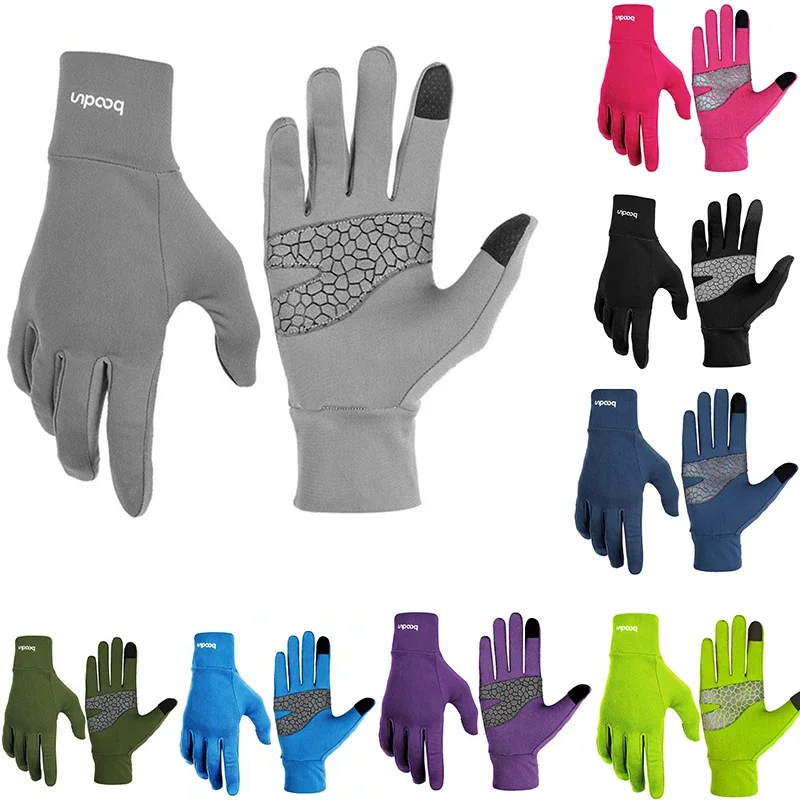 Winter Running Gloves with Touch Screen for Warmth, Off-Road Cycling, Outdoor Sports, Men's and Women's Cycling Gloves