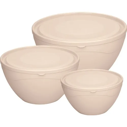 Üçsan Round Cap Elegant Bowl 3'lü Set