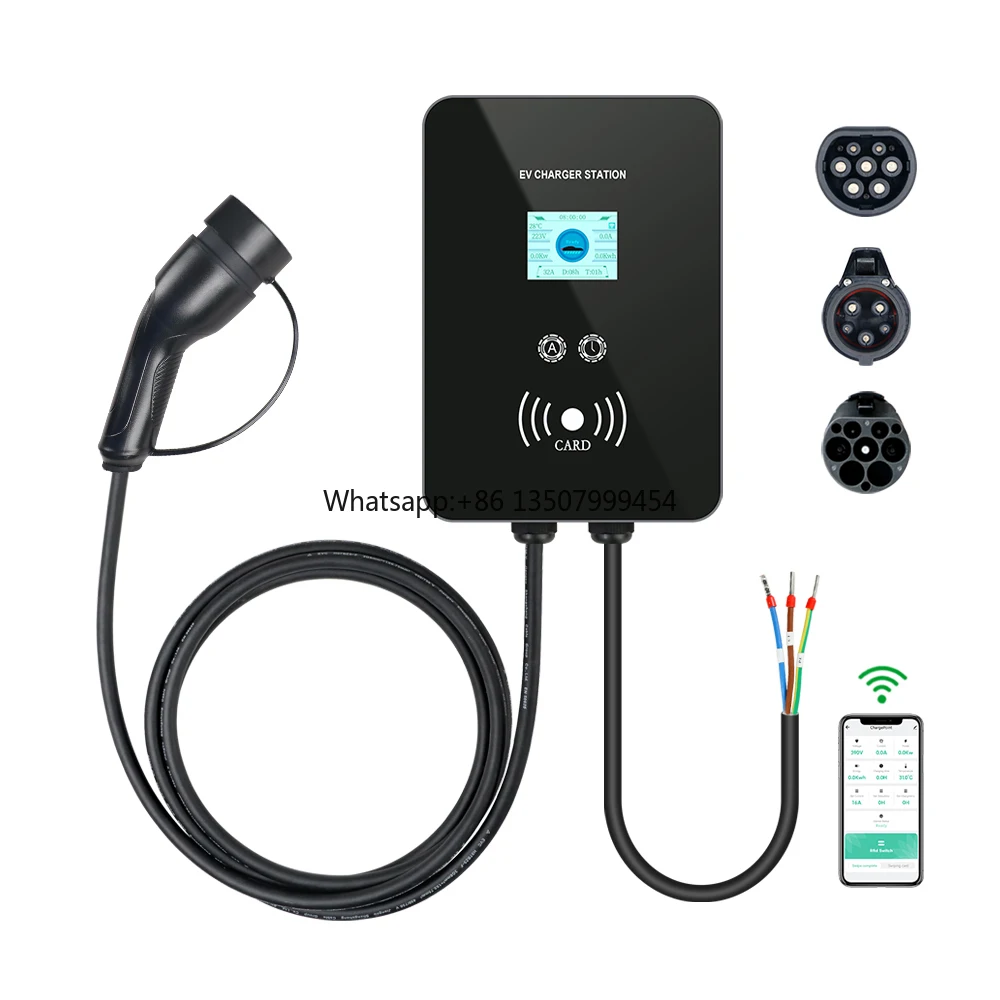 7KW 11KW 22KW 16A 32A Type 1 Type 2 GBT Wallbox 22kw 11kw Type 2 Smart Charging Station