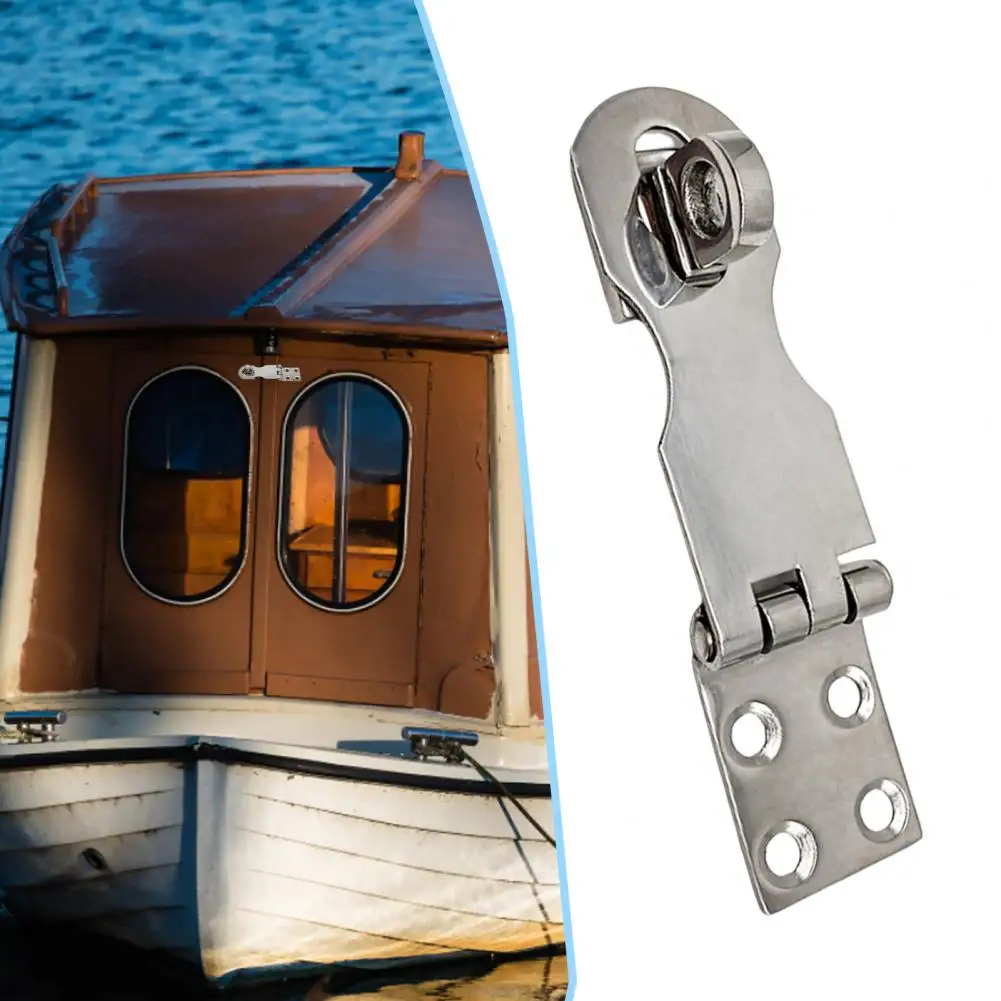 Great Door Safety Hasp  Simple Installation Practical Boat Safety Hasp  Boat Safety Padlock Hasp Accessory