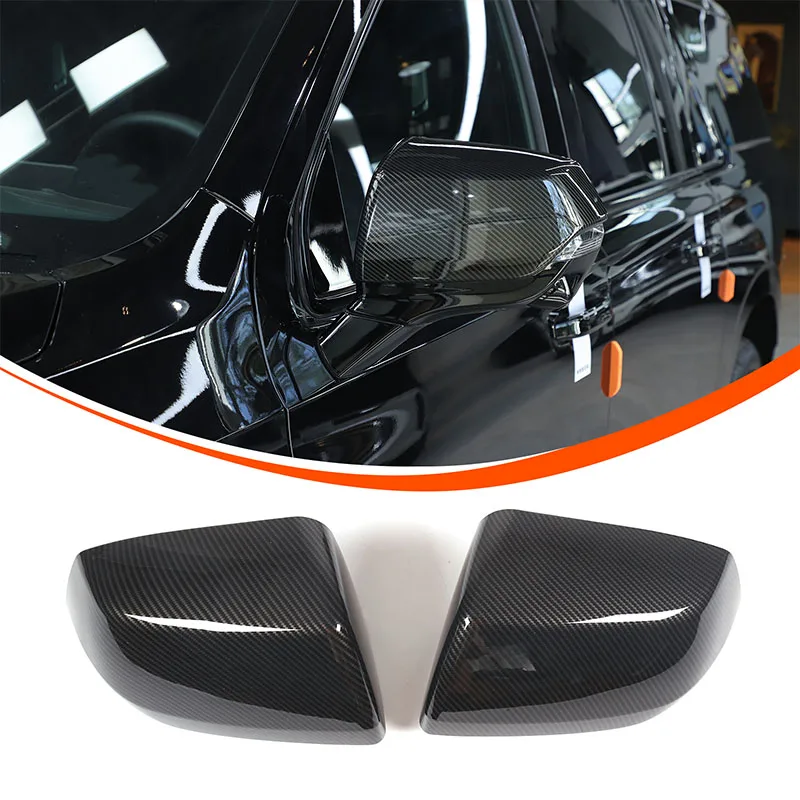 

For Cadillac Escalade 2021 2022 2023 ABS Carbon Fiber Style Car Rearview Mirror Cover Decorative Sticker Exterior Accessories