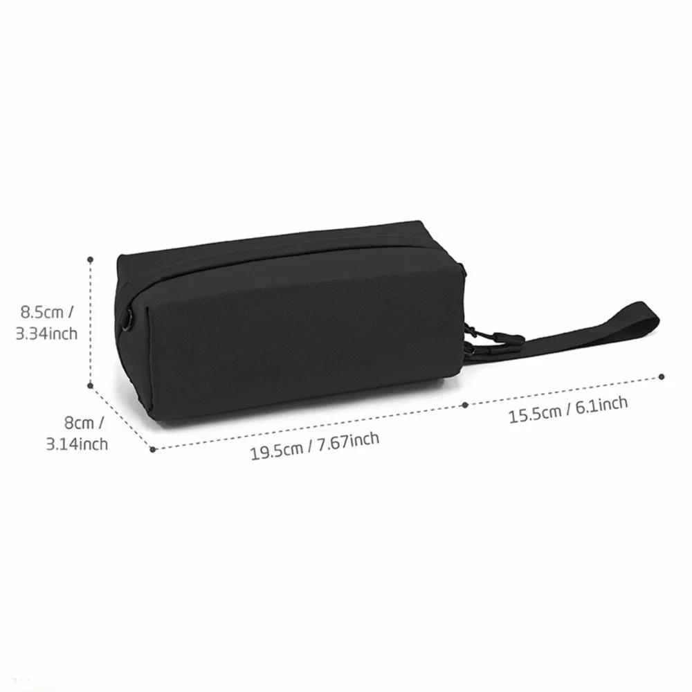 PU Camera Storage Bag Two Way Zipper Water Resistant Crossbody Storage Bag for DJI Osmo 360 Pocket 4/3/2