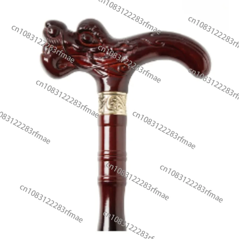 Walking Stick for the Elderly Solid Wood Walking Four-Legged Non-Slip Wooden Cane Lightweight Cane Handrail