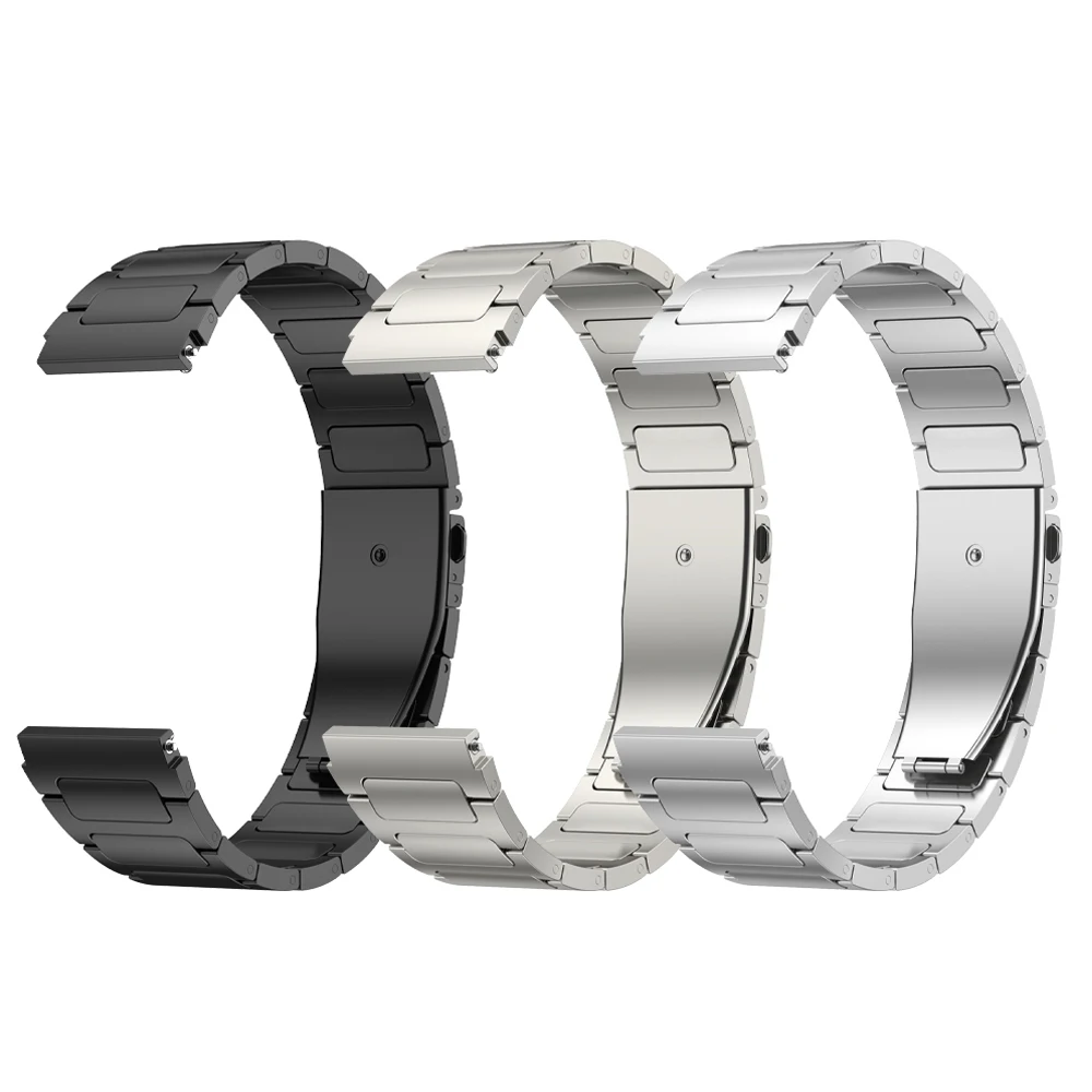 22mm Titanium Metal Strap For Huami Amazfit GTR 4 GTR3 Pro 2 2e 47mm Band For Amazfit Zepp Z Stratos 3 Bracelet Watch Accessorie