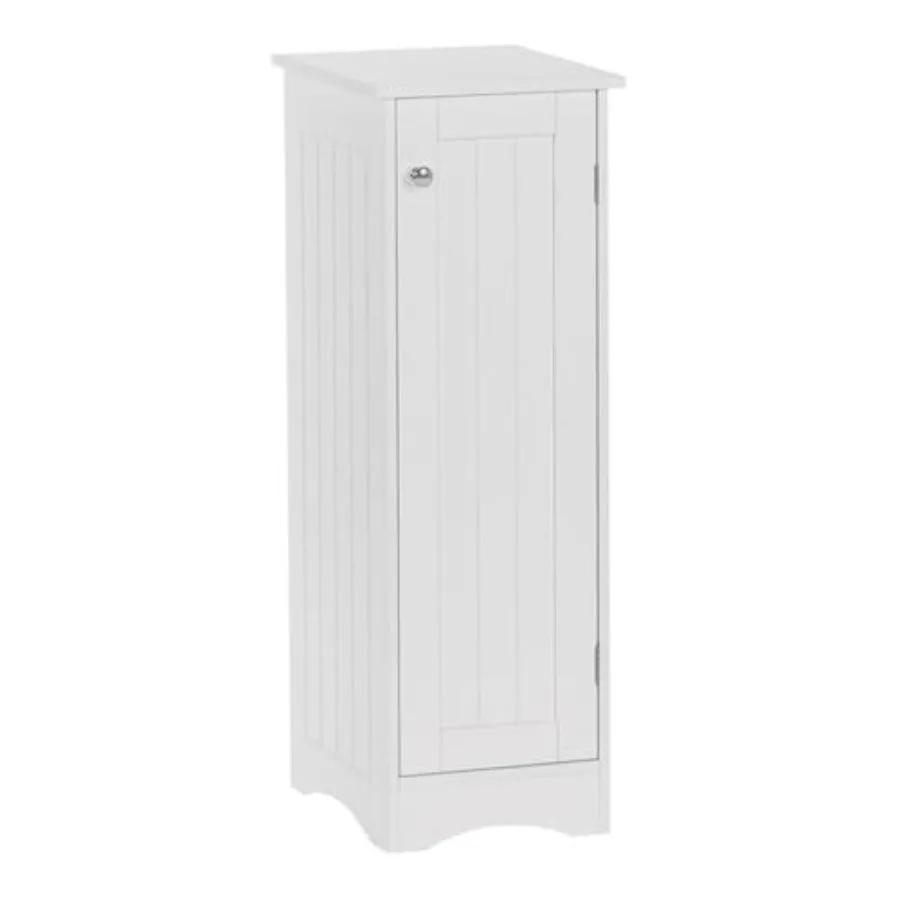 

Ashland Slim Linen Cabinet - White - Narrow Cabinet for Bathroom Slim Storage with 2 Adjustable Shelves for Small Spaces