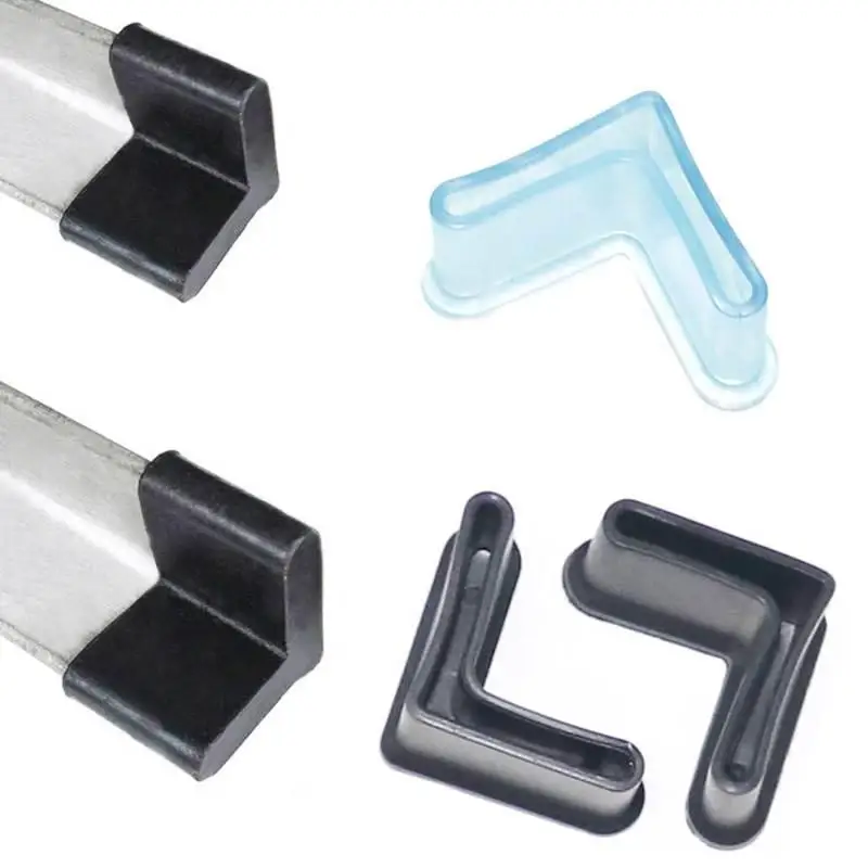 Plastic L-Shaped  Iron Foot Cover Protector for Iron Bed Angle Steel Bracket Home Furniture Foot Pad