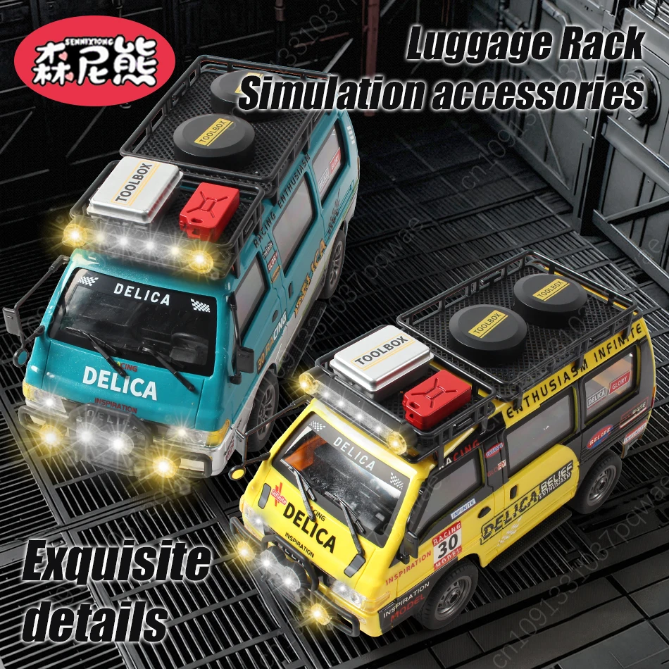 รถบังคับวิทยุ SENNIXIONG 1/24 2WD 4WD ตัวถังโลหะผสม รถออฟโรดคลาสสิก รถบรรทุกพาณิชย์ บังคับความเร็วสูง ดริฟท์ ปีนป่าย ของขวัญวันหยุด