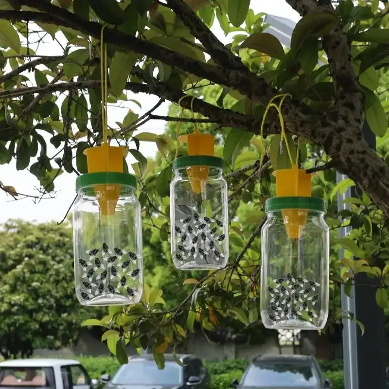Reusable Hanging Fly Wasp Insect Traps Outdoor Garden Orchard Asian Catcher