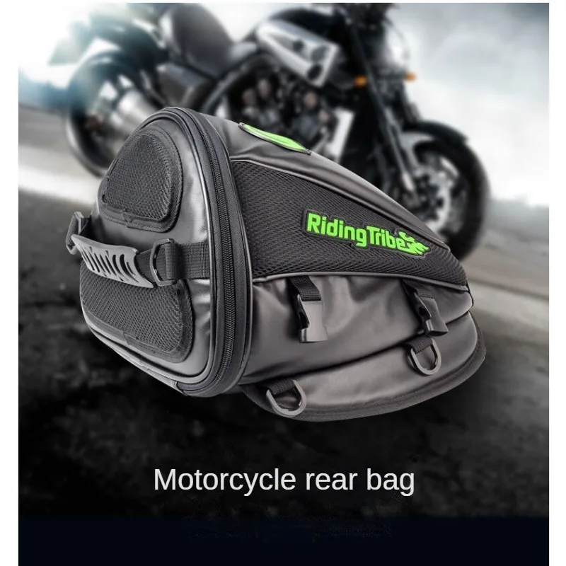 Riding Tribe Motorcycle Fuel Tank Rear Seat Rider Bag Side Bike Ride Microfiber Leather Multi-purpose Motorcycle Bag