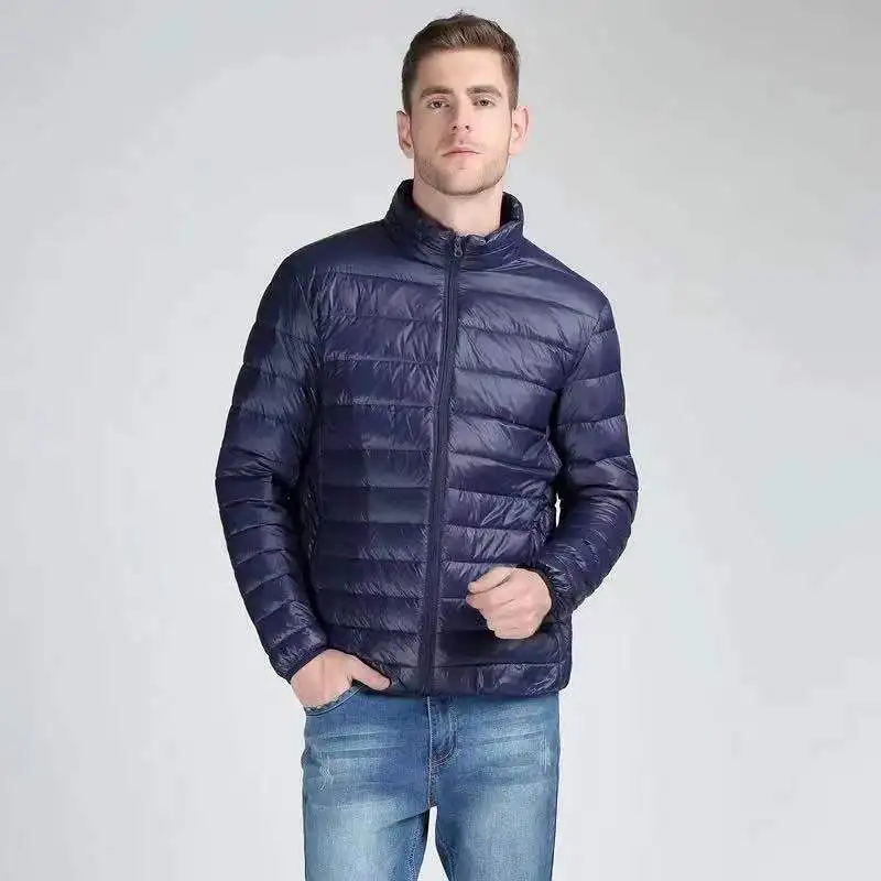 2024 Autumn Winter New Ultra Light White Duck Down Jacket Men Waterproof Casual Outdoor Portable Lightweight Male Padded Coats