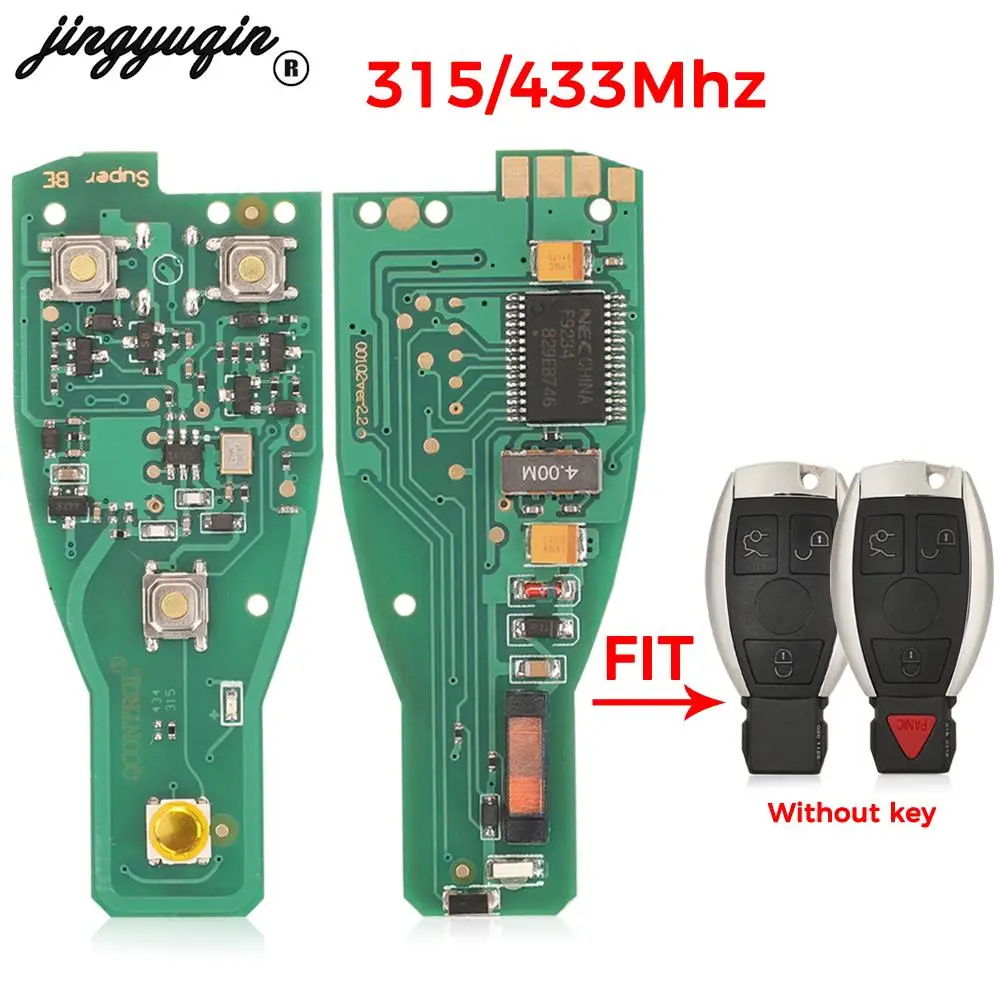 jingyuqin NEC Remote Key Board 315/433Mhz For Mercedes Benz C E S Class CLS W166 W169 W203 W204 W210 W211 W118 W171 W172 W220