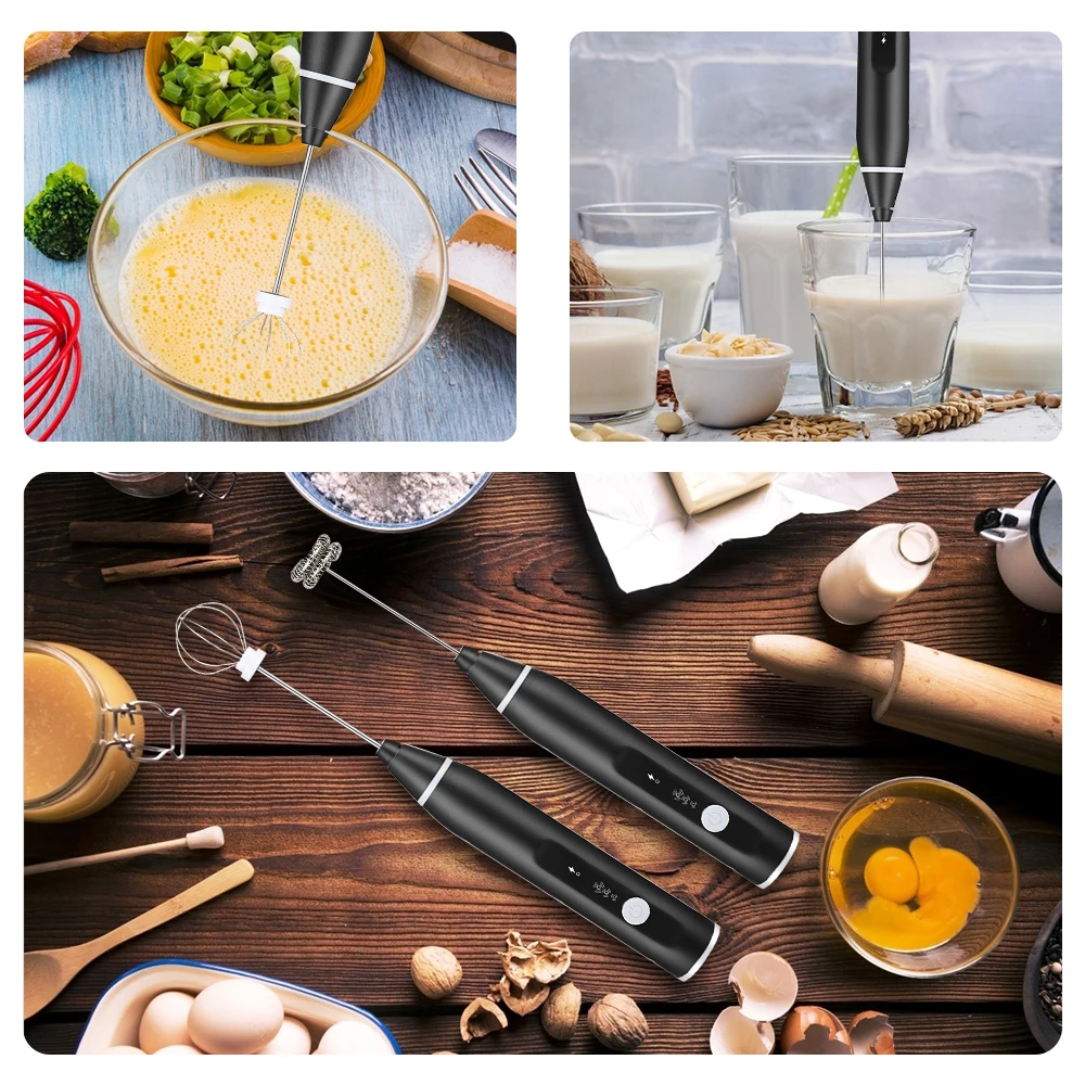 الحليب Frother USB قابلة للشحن كابتشينو صانع فقاعات الحليب آلة خفق البيض خلاط القهوة الصغيرة خلاط كهربائي خلاط المطبخ
