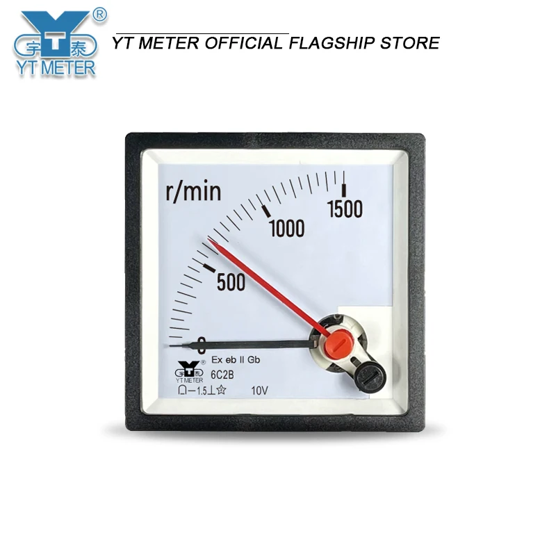 6C2B explosion-proof double needle tachymeter 10V inverter 500r/min 1000rpm 1500RPM cp80be