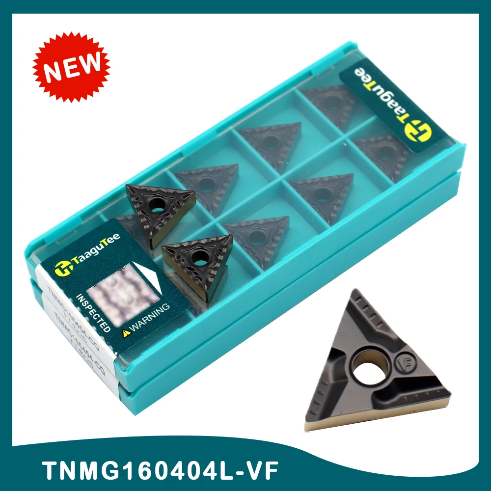 Vfl vf Carbide Insere Ferramentas de Torneamento Externas para Usinagem de Ferramentas de Torneamento de Metal de Aço Lâmina de Máquina Tnmg160404 r