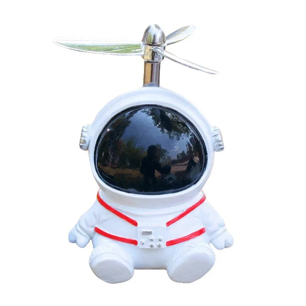 Creative Astronaut Duck Bike Decoration with Propeller MTB Motorbike Scooter Handlebar Decro Accessories Resin Kids Bike