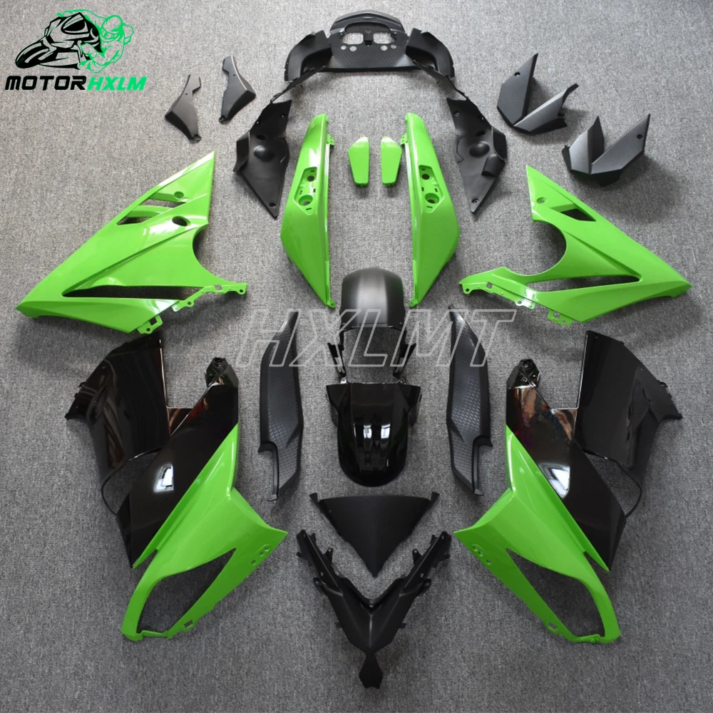 

Motorcycle Fairings Kit for KAWASAKI NINJA ER6F 2009 2010 2011 2012 ER 6F 09 10 11 12 ABS Green Black Bodywork Set