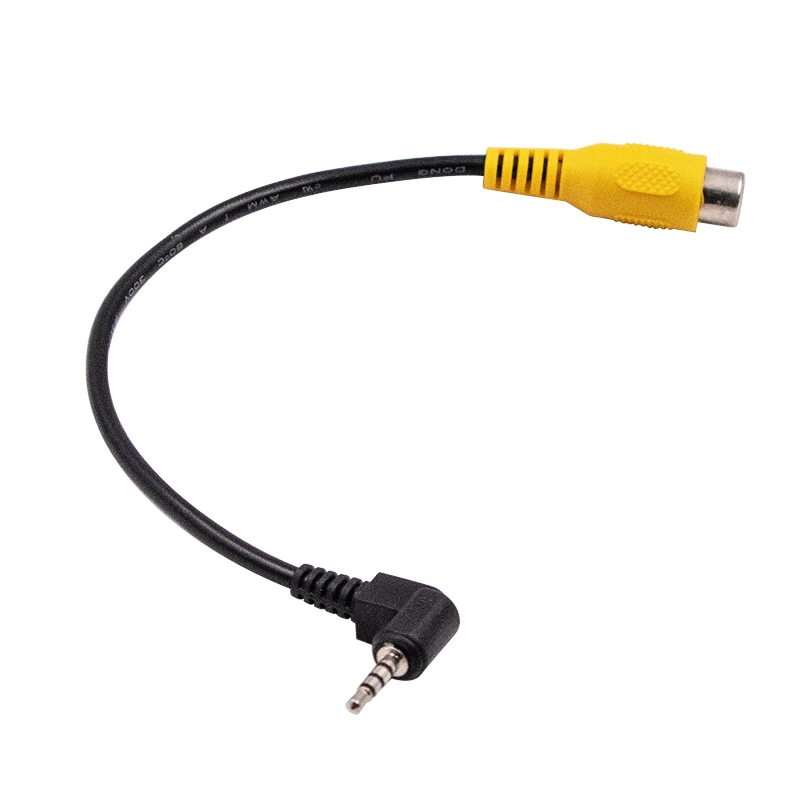 2.5MM Jack Stereo Male Plug To RCA Female Adapter Cable For GPS AV-In Converter Video Black Cable Newest