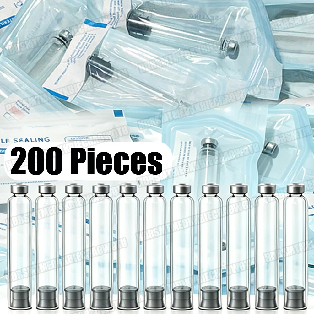 200pcs Sterile Independent Packaging 3ml Cartridges Cassette Bottle for Insulin Pen Injection Sleeve Medical Aesthetics Beauty