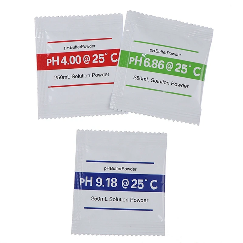 30 szt. Roztwór do kalibracji bufora PH w proszku PH4.00/PH6.86/PH9.18 Pakiety roztworów do kalibracji PH