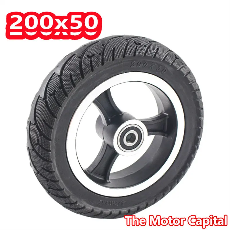 

Super 200x50 wheel electric hub 8inch Wheel Scooter solid tire aluminum alloy for Electric