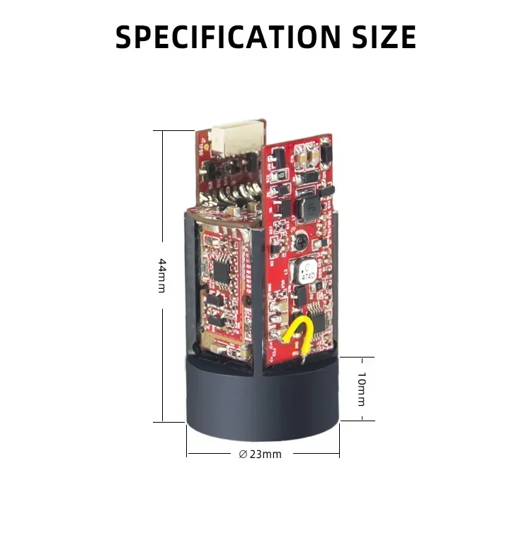 TTL interface 2000m long distance sensor small OEM/ODM laser rangefinder module laser distance meter module