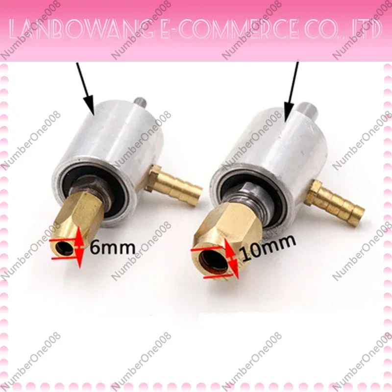 Water Nozzle Drill Chuck Adapter, Tungsten Steel Connector for Hole Opener Machine Tool, 6x6mm 6x10mm Optional