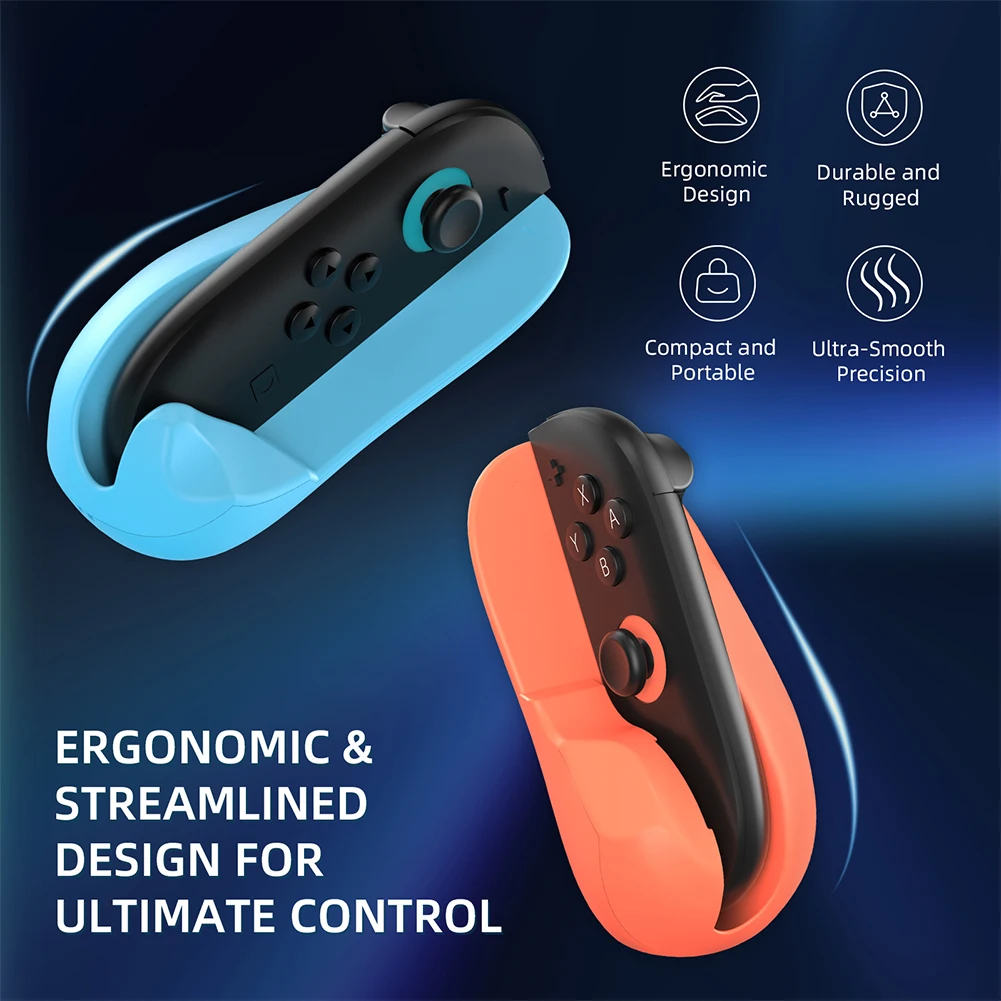 2PCS Gaming Controller Mouse Left+Right Controller Bracket Stand Holder Ergonomic Game Handle Case for Nintendo Switch 2 Joy-Con