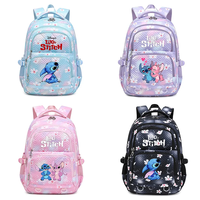 Disney Lilo Stitch Waterproof Women Backpack Female Travel Bag Backpacks Schoolbag for Teenage Girls Bookbag Mochila