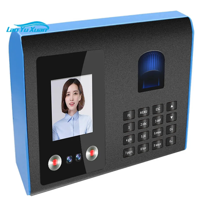 Secure FA01 Fingerprint and Face Time Clock for Office Attendance with Data Download Capabilities