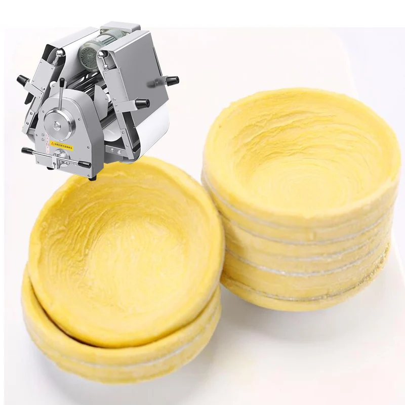 Коммерческая машина для формования теста для пиццы из нержавеющей стали, машина для производства слоеного теста с пружинным рулоном