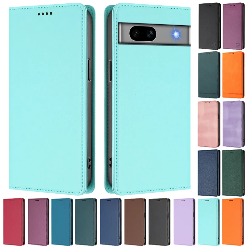 

Кожаный чехол-раскладушка ME05, чехол для телефона Google Pixel 7A 7 Pixel 7 Pro Pixel7A 5G, противоугонный магнитный откидной чехол, сумки