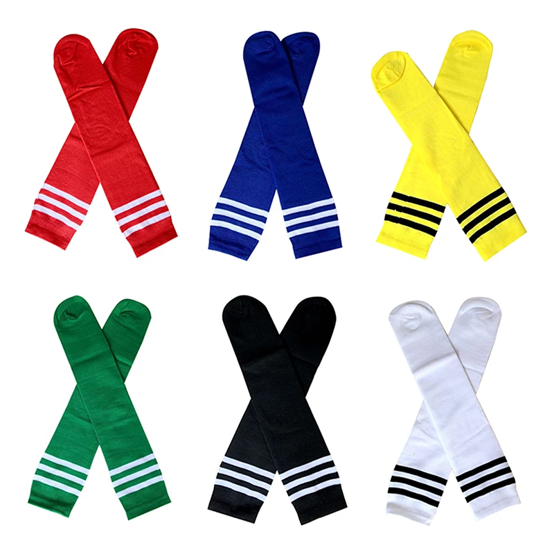 New Football Sports Socks Long Knee Cotton Spandex Kids Legging Stockings Soccer Baseball Ankle Children Socks Hot Sale