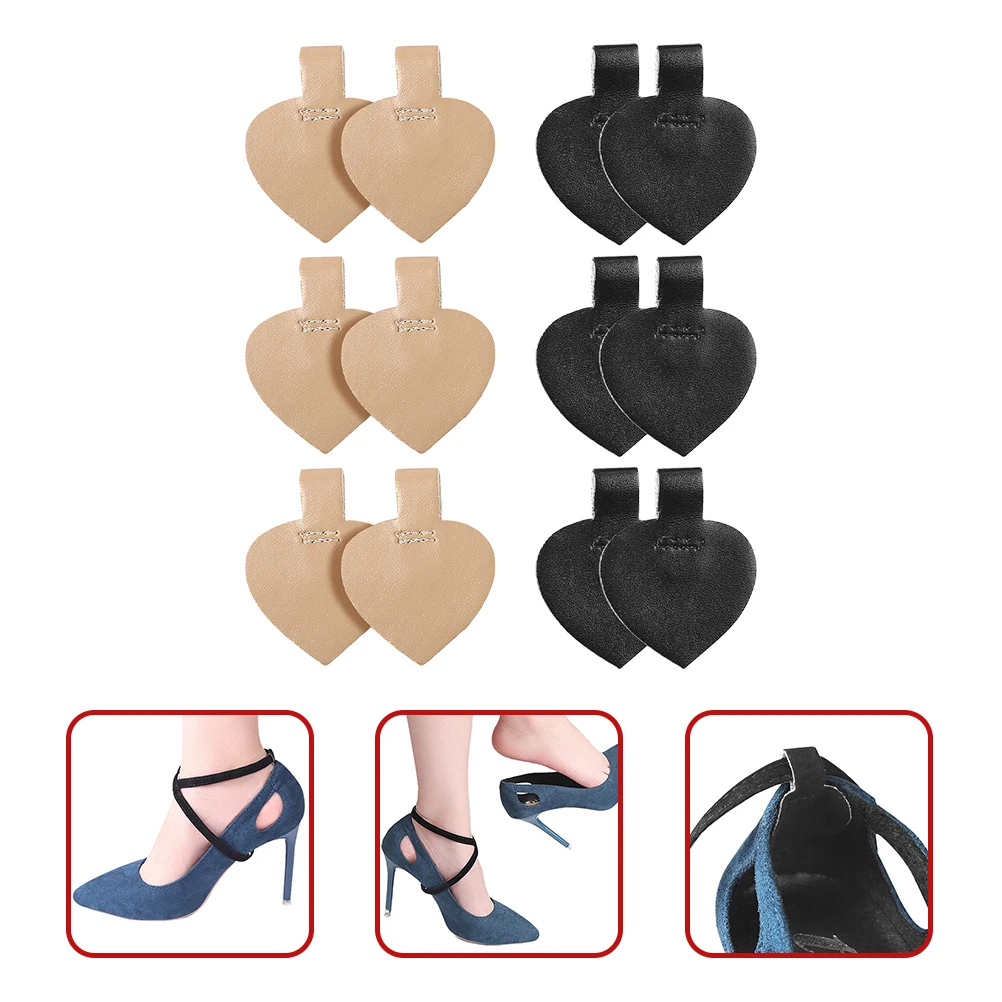

6 Pairs Heel Inserts Adhesive High Heels Pads Women Shoes Straps Holder Anti Slip Stickers For Dancing Comfort Walking Foot Care