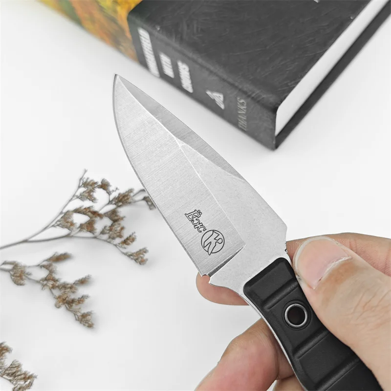 Mini Kizlyar Small straight Knife Outdoor Camping Survival Rescue Tactical pocket EDC knife nylon fiber 440C steel treatment