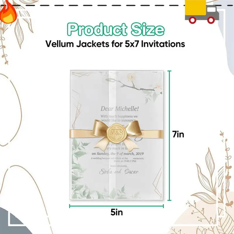 Discount-200 Pack Bulk Transparent Paper Envelope Liners Pre-Folded Packaging, Wedding Cards, Greeting Cards