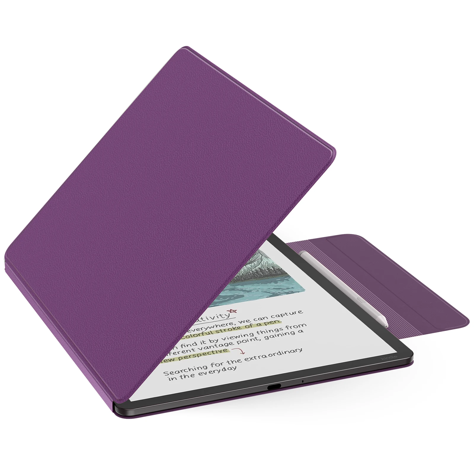 Funda Magnética para Kindle Scribe 2025 (3.ª Generación) y Kindle Scribe Colorsoft 2025 (1.ª Generación) de 11 Pulgadas, Funda Delgada Tipo Folio con Soporte para Lápiz