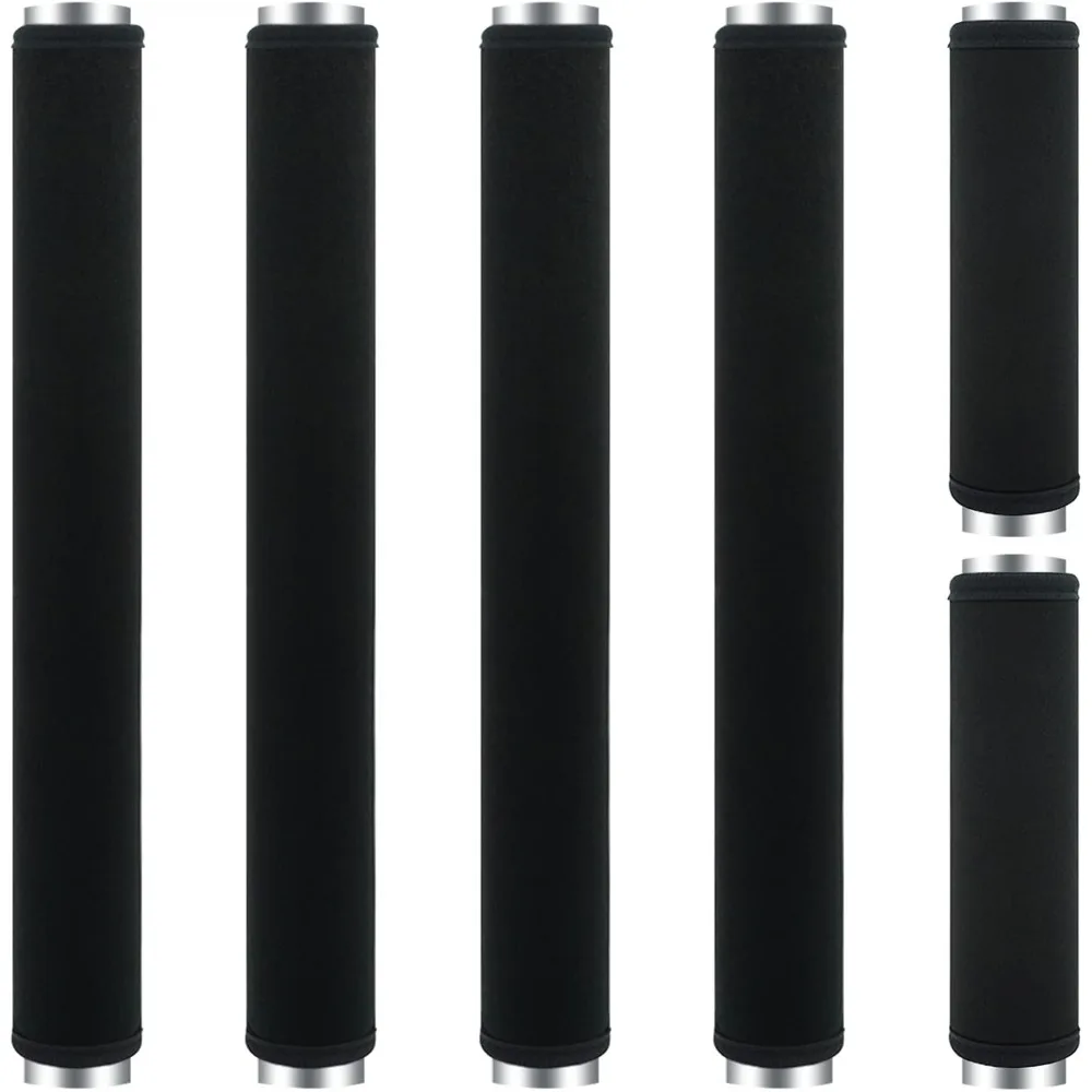 

6 Pack Washable Black Handle Covers for Fridge Oven Microwave Dishwasher Antiskid Fingerprint Stain Protection