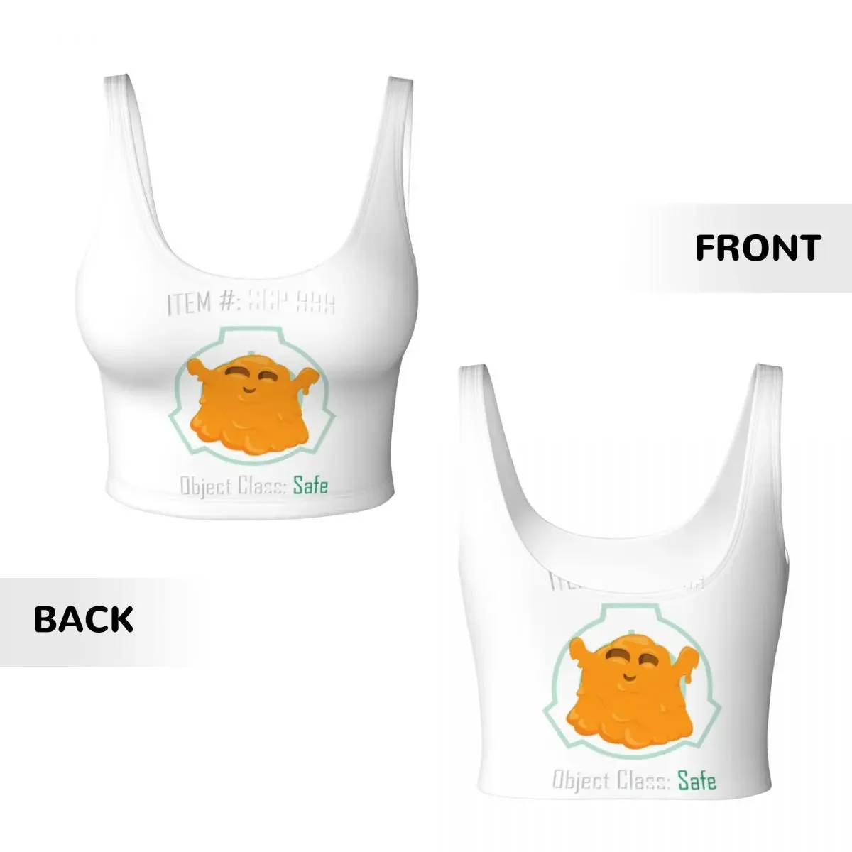 Custom SCP 999 Women Sports Vest Bra Gym Workout High Impact Yoga Crop Tank Tops