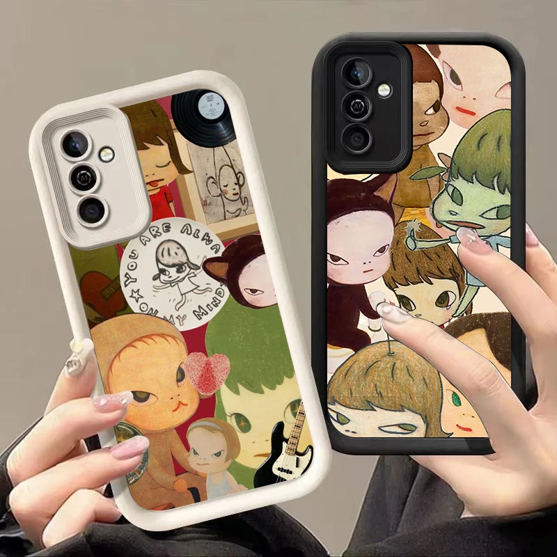 Y-Yoshitomo Girl Naras Phone Case For Samsung Note 20 Ultra A03 Core A04 A05 S A01 A06 A20 A30 A50 M12 M13 M15 M34 5G M51