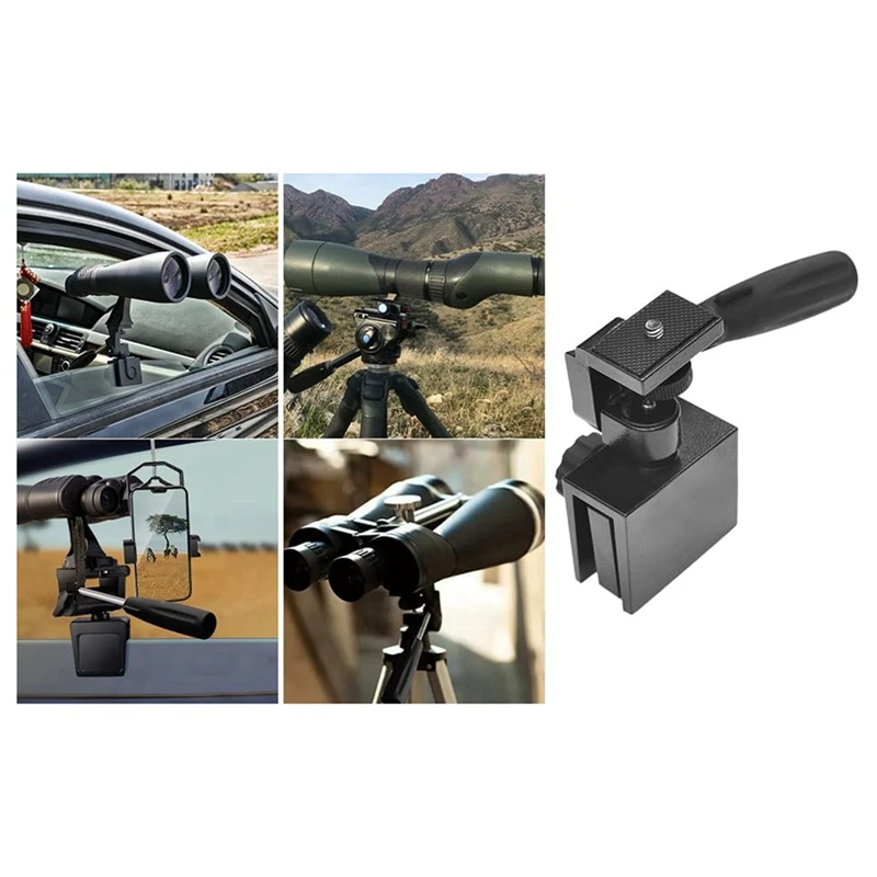 PWS Spotting Mirror Window Mount Adapter Adjustable Window Mount Clip For Camera Telescope Mount