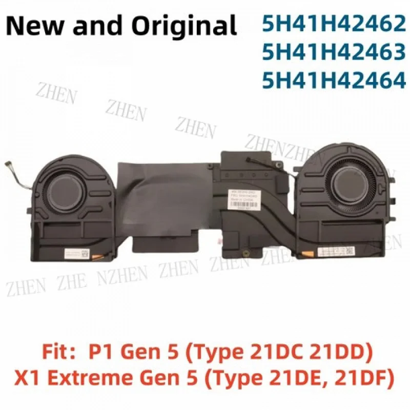 

Y-вентилятор процессора, радиатор, кулер для Lenovo ThinkPad X1 Extreme Gen 5 P1 5H41H42462/3