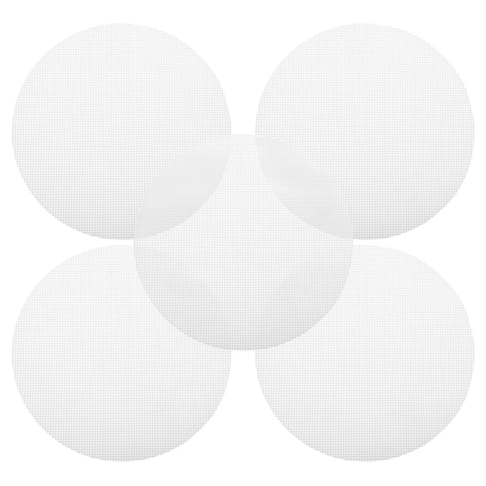 

5 pcs Silicone Steamer Mesh Non-Stick Pad 20Cm Round Reusable High Temp Resist Easy Clean For Dim Sum Rice Cake Cooking Kitchen