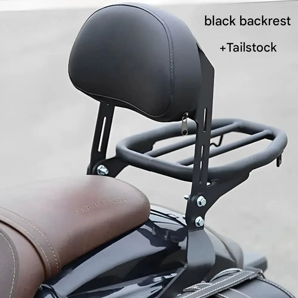 Quick-release side bags/cases and luggage rack accessories for QJMOTOR SRV 150 (includes backrest/lumbar support cushion)