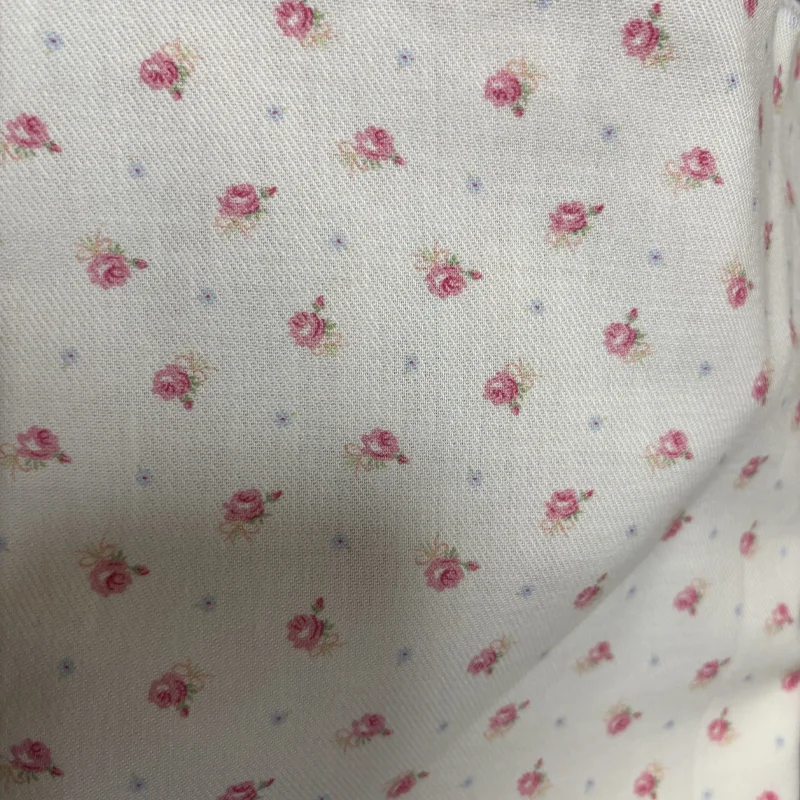 

Fabric Cotton Pink Rose Bag Fabric Shirt Pajama Jacket Toy Doll Fabric