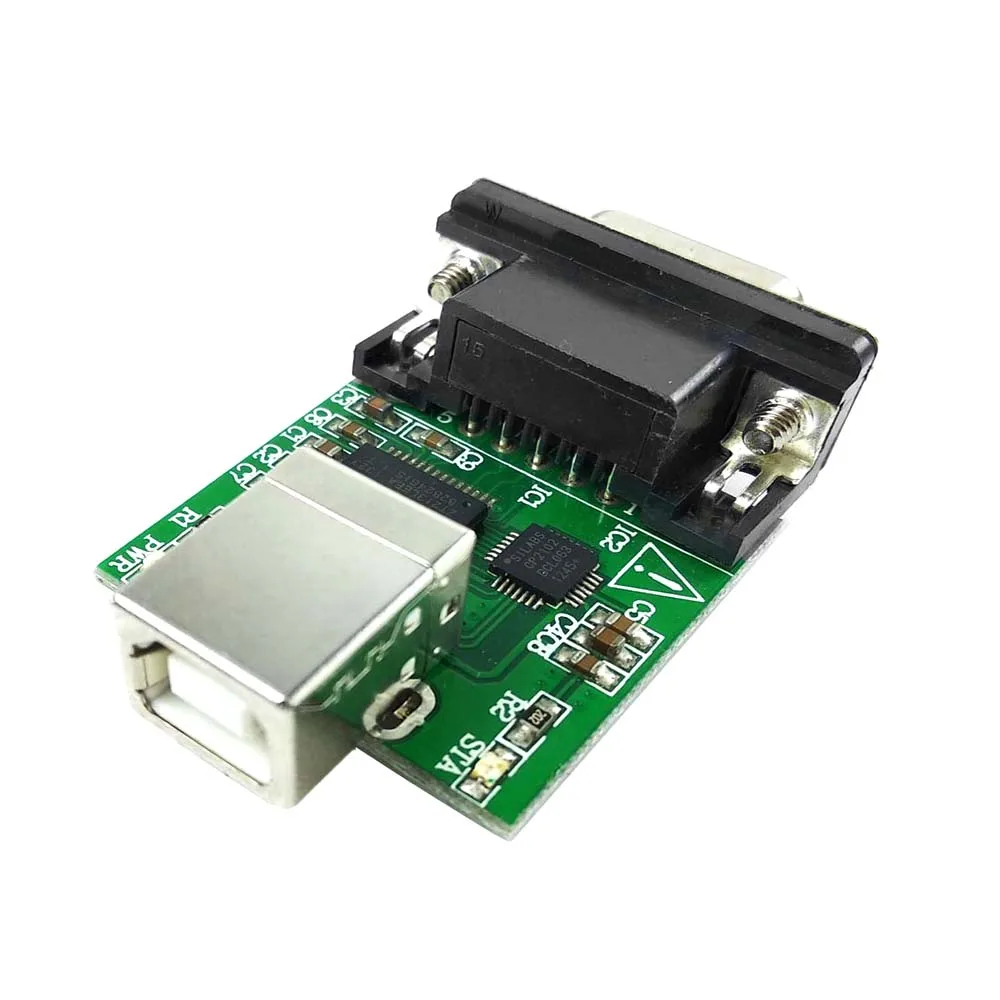 

USB-B to 9pin Dsub Converter CP210x USB to UART Bridge COM3 VCP Serial Adapter with DB9pin for Barcode to Printer