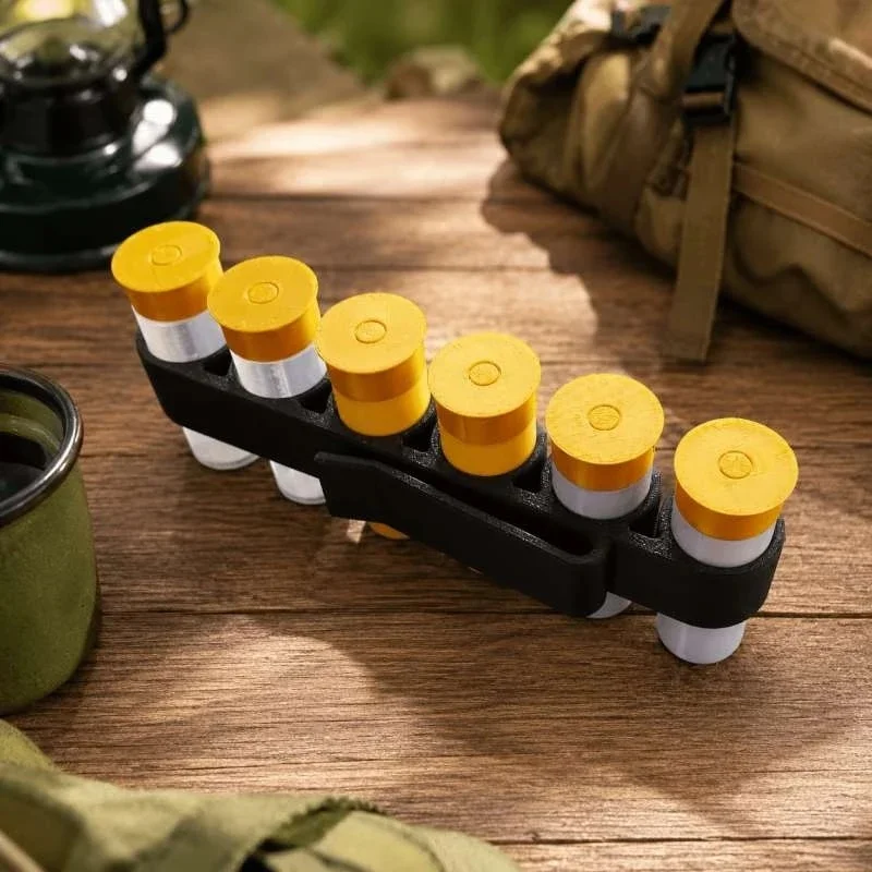 12 Gauge Shotshell Holder Belt Clip Outdoor Shooting Quick Access Ammo Carrier Portable Field Supply