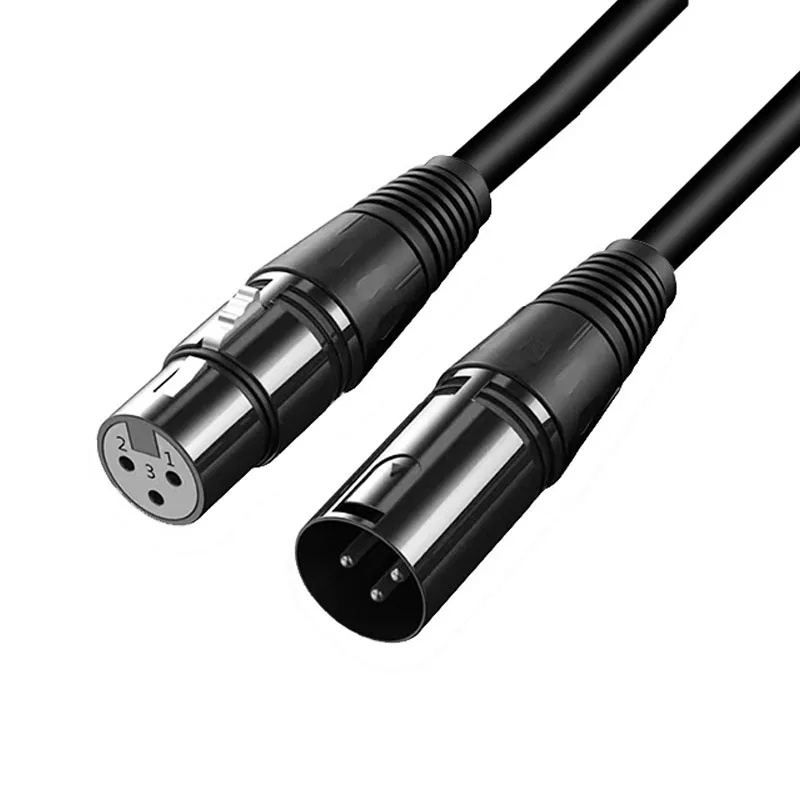 XLR 3pin Cable Male to Female Extension Karaoke Microphone Audio Sound Cannon Cable for Mixer Audio Power Amplifiers Camera