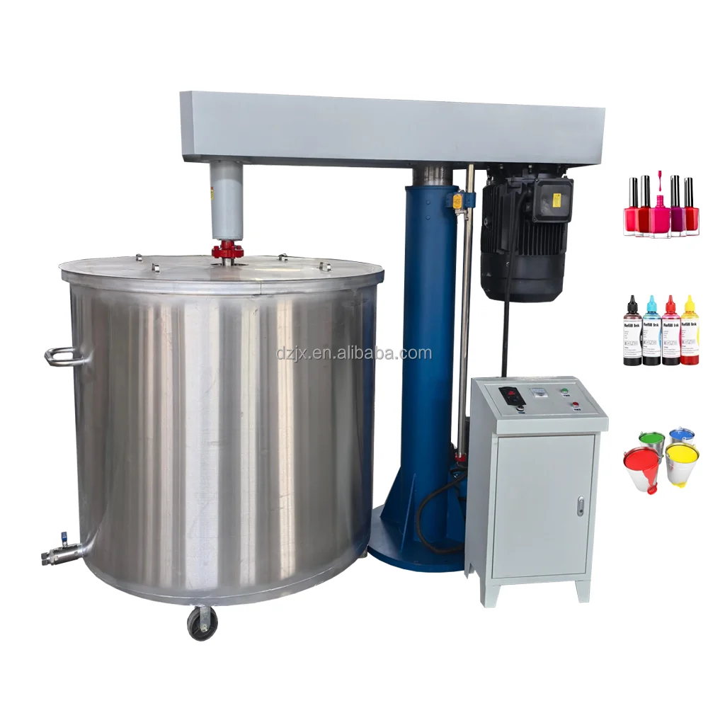 

DZJX 20 30 Kw 200 Liter 500Kg 55 2000 Gallon Drum Watt Paint Vertical High Shear Mixer Ink Agitator For Dispensing
