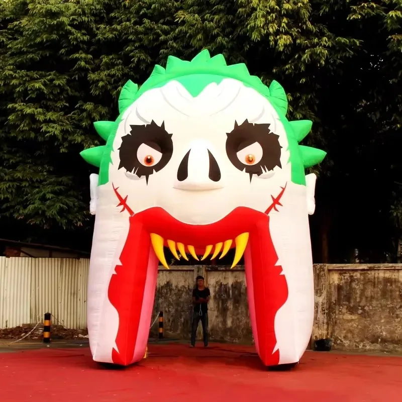 Halloween Inflatable Screaming Grimace Arch, Giant Horror Grimace Inflatable Entrance Arch, for outdoor event decoration